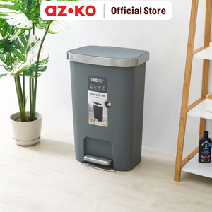 AZKO Eko 50 Ltr Hana Tempat Sampah Pedal Square - Abu-Abu