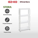 AZKO Stora Rak Troli Slim 4 Tingkat - Putih