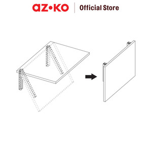 AZKO Masterspace Meja Dinding Lipat - Putih
