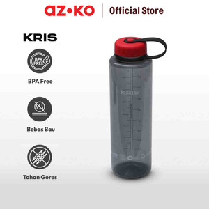 AZKO Kris 900 ml Botol Minum Screw Lid - Hitam