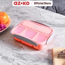 AZKO Kris 1 ltr Kotak Makan 4 Sekat - Pink