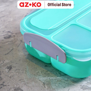 AZKO Kris 1 ltr Kotak Makan 4 Sekat - Hijau