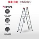 AZKO Fixsteps 2.1 Mtr Tangga Lipat Aluminium Stick 2X6 Step