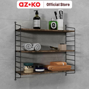AZKO Masterspace Rak Dinding 3 Tingkat Wsm-3l - Hitam
