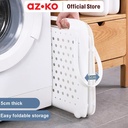 AZKO Stora Keranjang Laundry Lipat - Putih