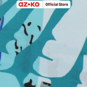 AZKO Forhom 180x180 Cm Tirai Kamar Mandi Dengan C Hooks Sea - Biru