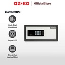 AZKO Krisbow 42x37x20 Cm Brankas Hotel 1.5/4 Mm H2702m - Hitam/putih