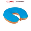 AZKO Passport Bantal Leher Sunset - Biru/Oranye