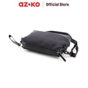 AZKO Passport Aiden Clutch Bag Plain Texture - Hitam