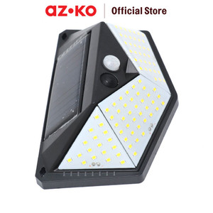 AZKO Krisbow Zura Lampu Dinding Outdoor Solar 2 Watt 3000k 210 Lumens