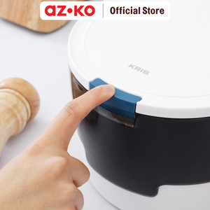 AZKO Kris Tempat Beras 5 Kg - Hitam/Putih