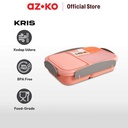 AZKO Kris 1.1 ltr Kotak Makan 2 Sekat Dengan Sendok Garpu - Pink Muda
