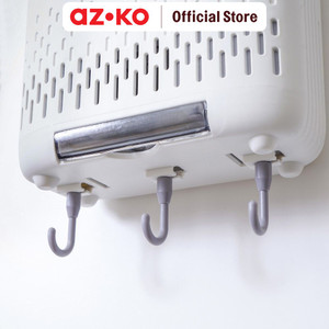 AZKO Stora Tempat Alat Makan - Putih
