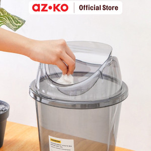 AZKO Krisbow 20 Ltr Tempat Sampah Transparan - Abu-Abu Smoke