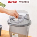AZKO Krisbow 20 Ltr Tempat Sampah Transparan - Abu-Abu Smoke