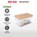 AZKO Stora 5 Ltr Kotak Penyimpanan Dengan Tutup Bambu