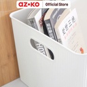 AZKO Stora 38.5X29.5X23 Cm Kotak Penyimpanan Dengan Tutup - Putih