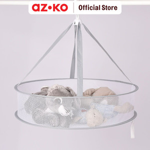 AZKO Stora Jemuran Baju Gantung Lipat Mesh - Putih