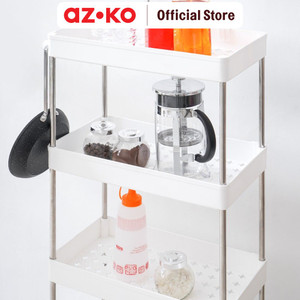 AZKO Stora Rak Troli 4 Tingkat - Putih