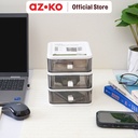 AZKO Stora 13.4x17x17 Cm Laci Penyimpanan Mini 3 Tingkat