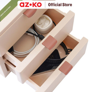 AZKO Stora Organizer Kosmetik 3 Tingkat - Krem Beige