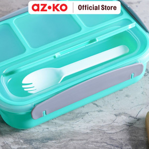 AZKO Kris 1 ltr Kotak Makan 4 Sekat - Hijau