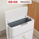 AZKO Krisbow 12 Ltr Tempat Sampah Dengan Sikat Toilet