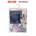 AZKO Forhom 180x180 Cm Tirai Kamar Mandi Dengan C Hooks Pineaple