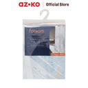 AZKO Forhom 180x180 Cm Tirai Kamar Mandi Dengan C Hooks Leaf - Hijau