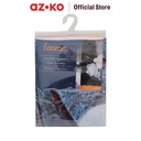 AZKO Forhom 180x180 Cm Tirai Kamar Mandi Dengan C Hooks Flower