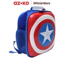 AZKO Marvel Tas Ransel Anak Captain America Hardshell Square