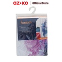 AZKO Forhom 180x180 Cm Tirai Kamar Mandi Dengan C Hooks Bell