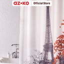 AZKO Forhom 180x200 Cm Tirai Kamar Mandi Dengan Hooks - Coral