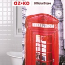 AZKO Forhom 180x200 Cm Tirai Kamar Mandi Dengan Hooks M