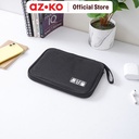 AZKO Passport Ukuran L Tas Organizer Perangkat Digital - Hitam