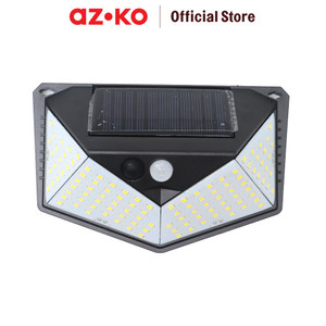 AZKO Krisbow Zura Lampu Dinding Outdoor Solar 2 Watt 3000k 210 Lumens
