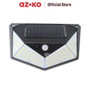 AZKO Krisbow Zura Lampu Dinding Outdoor Solar 2 Watt 3000k 210 Lumens