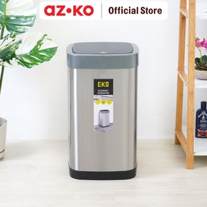AZKO Eko 40 Ltr Tempat Sampah Sensor Ecosmart Matt Steel