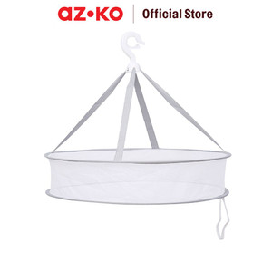 AZKO Stora Jemuran Baju Gantung Lipat Mesh - Putih