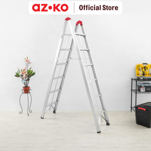 AZKO Fixsteps 2.1 Mtr Tangga Lipat Aluminium Stick 2X6 Step