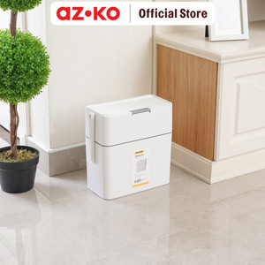 AZKO Krisbow 12 Ltr Tempat Sampah Dengan Sikat Toilet