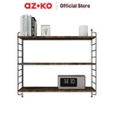 AZKO Masterspace Rak Dinding 3 Tingkat Wsm-3l - Hitam