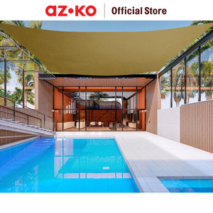 AZKO Soleil 3.6 Mtr Kanopi Taman Square - Cokelat Tan