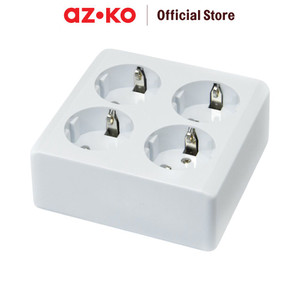 AZKO Gao Schuko Stop Kontak 4 Soket