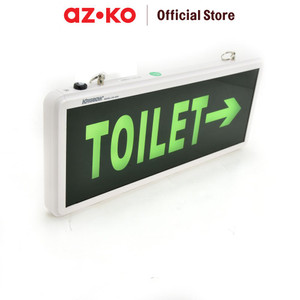 AZKO Krisbow Papan Petunjuk Toilet Dua Sisi