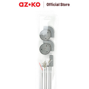AZKO Kris 90x90x90 Cm Rel Tirai Shower - Krom
