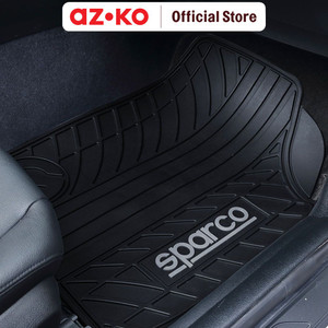 AZKO Sparco Set 4 Pcs Karpet Mobil Pvc - Hitam