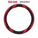AZKO Otto Klasse Sarung Stir Mobil Silicone Grip - Hitam/Merah