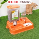 AZKO Paws N Tail Dispenser Makanan 2 In 1 - Kuning Mustard