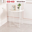 AZKO Soleil 46 Cm Meja Teras Dengan Tray - Putih
